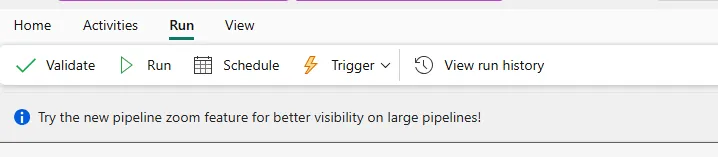 Validating and running the pipeline
